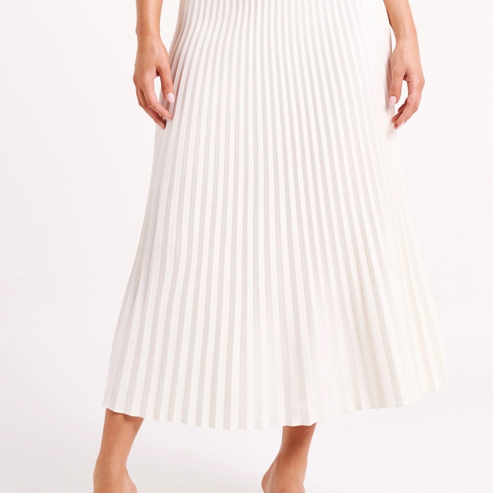 Meshki - Twyla Pleated Maxi Skirt in Ivory